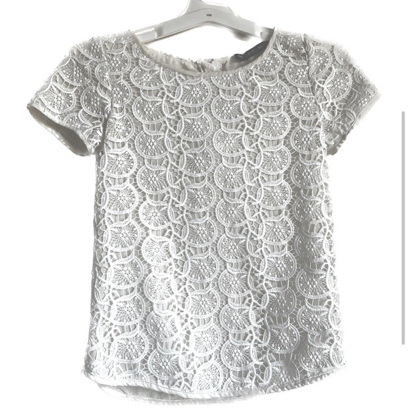 Zara Tops - Zara Embroidered Lace Blouse | XS | White